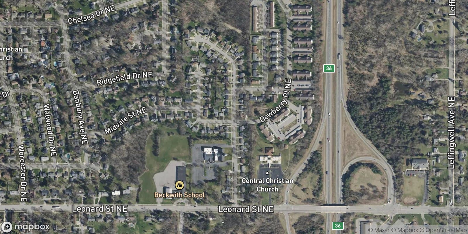 Beckwith Gardens — satellite view