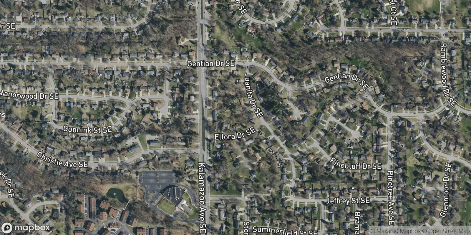 Pine Bluff Homesites — satellite view