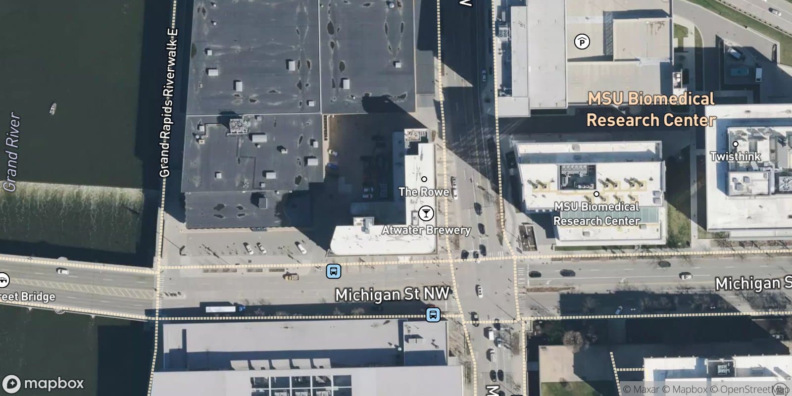 The Rowe — satellite view