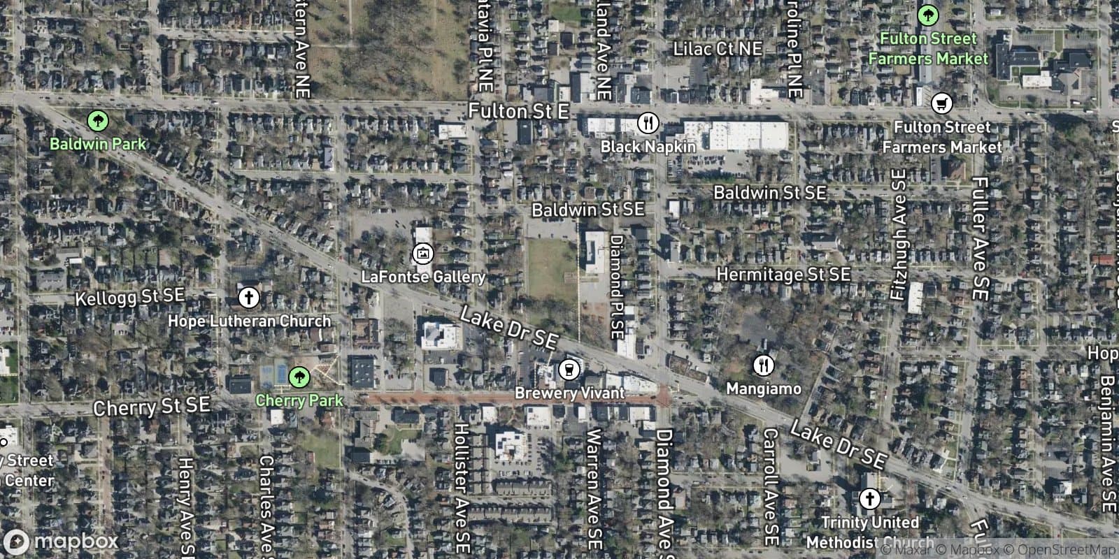 Merrill & Nims Add. — satellite view