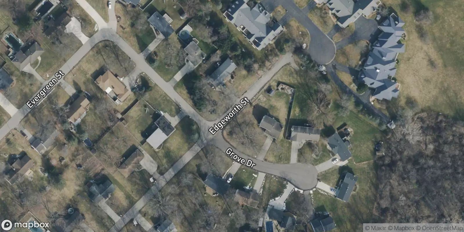 Boulder Woods — satellite view