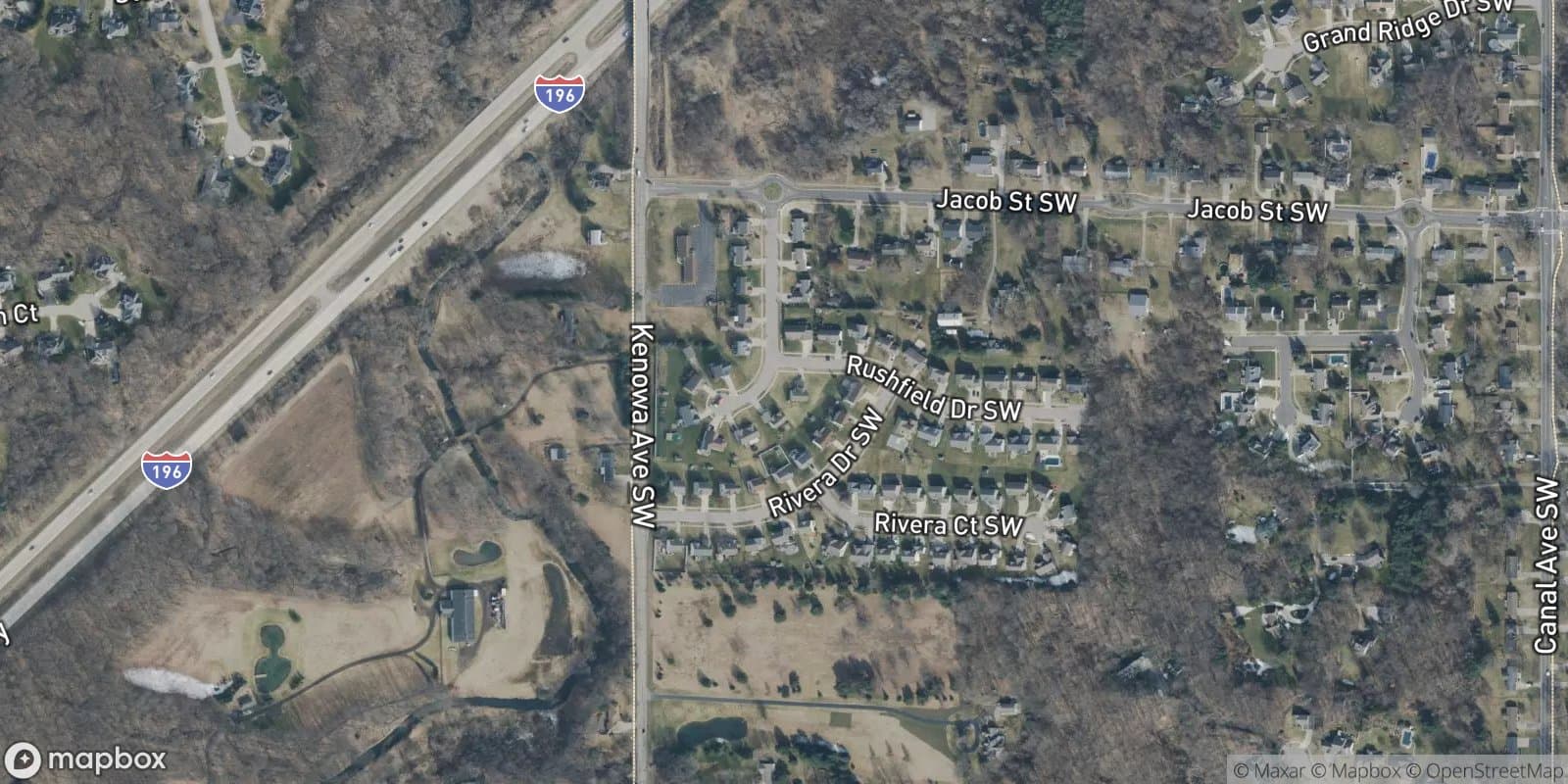 Rivertown Run — satellite view