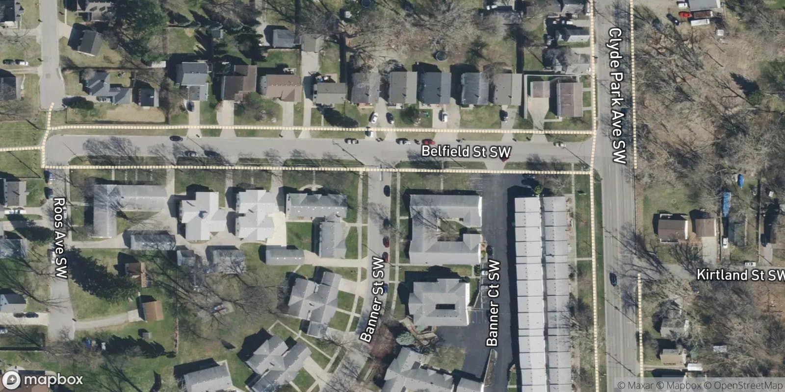 Clyde Park Hillsides — satellite view