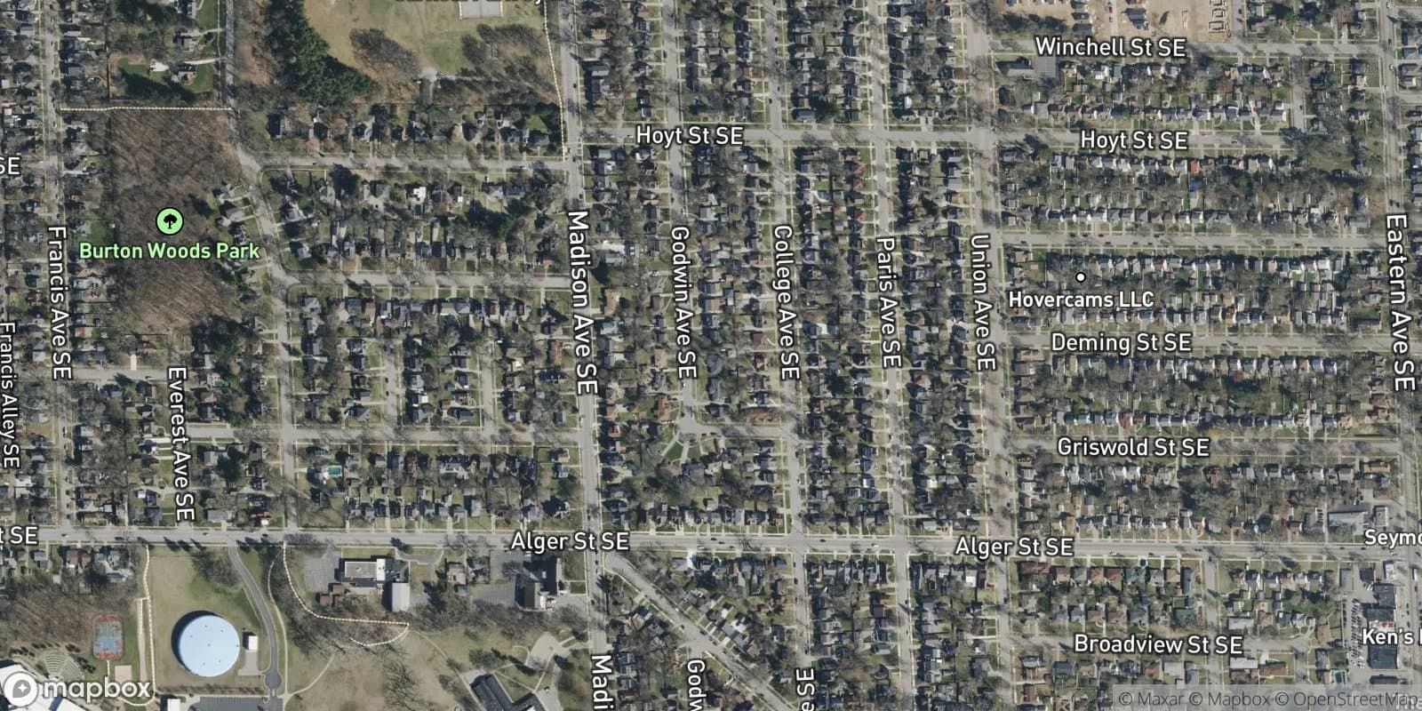 College Ave. Plat — satellite view
