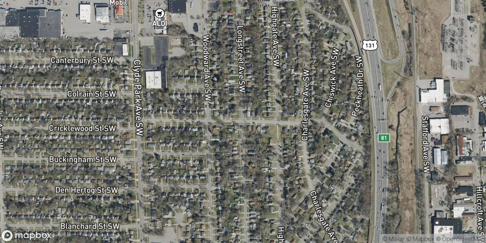 Beals Brace & Wright'S Add. — satellite view