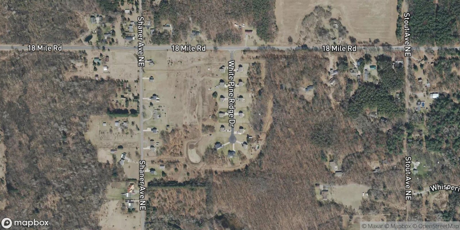 White Pine Ridge — satellite view
