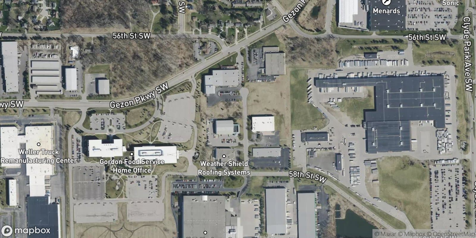 Hawkeye Industrial Park — satellite view