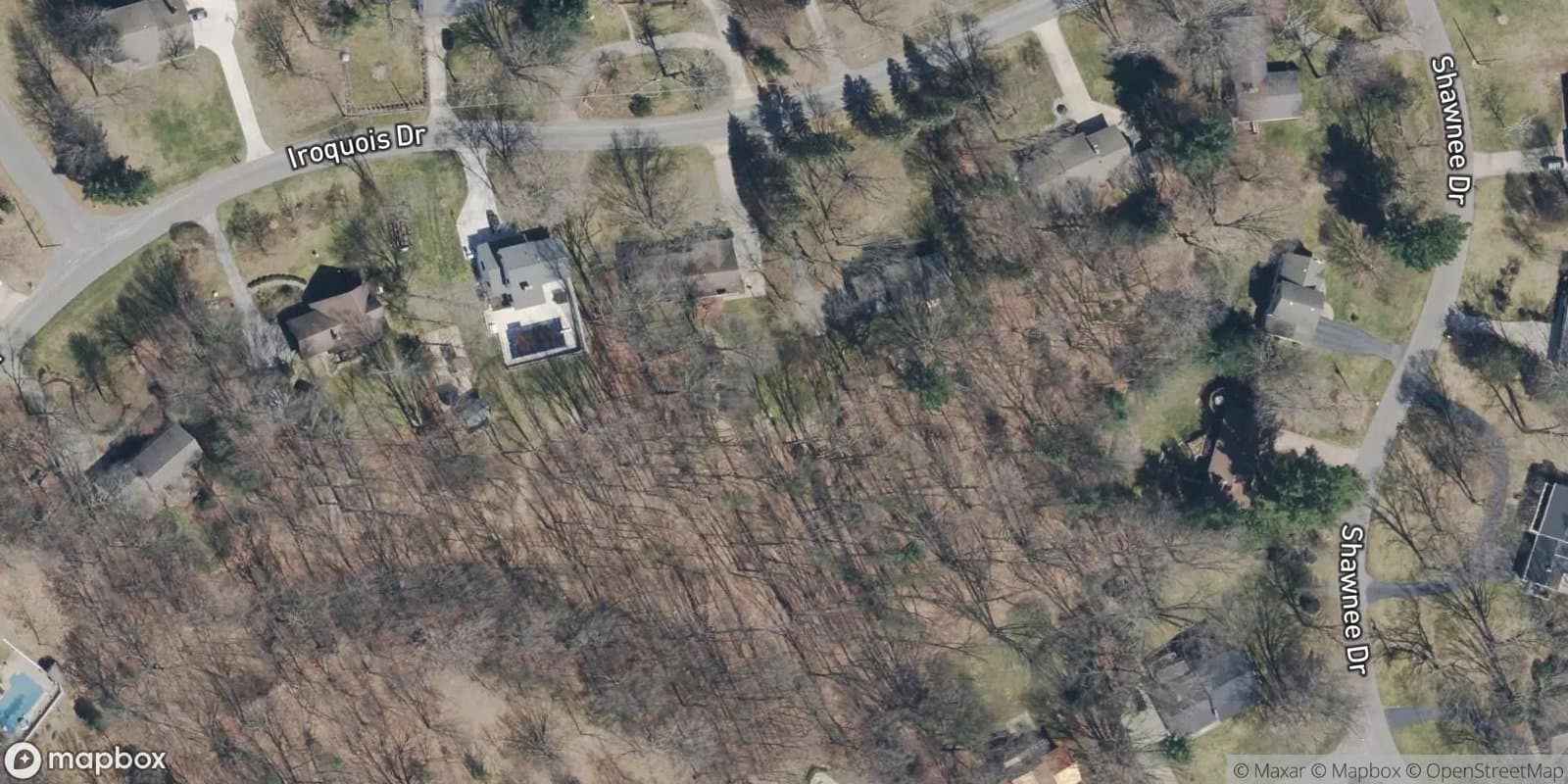 North Holiday Hills — satellite view