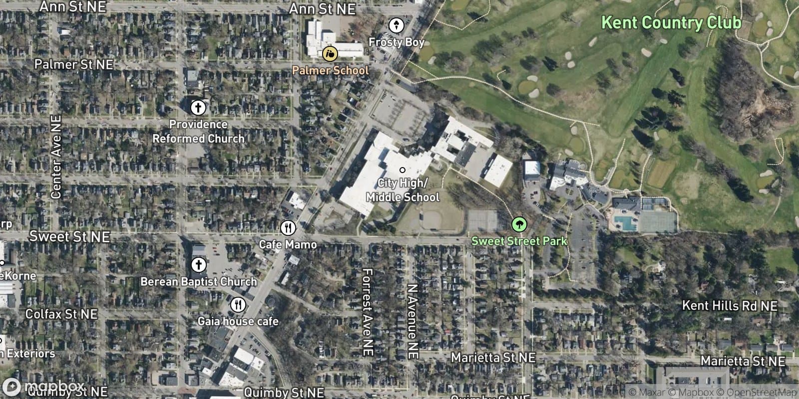 Plainfield Ave. Add. — satellite view