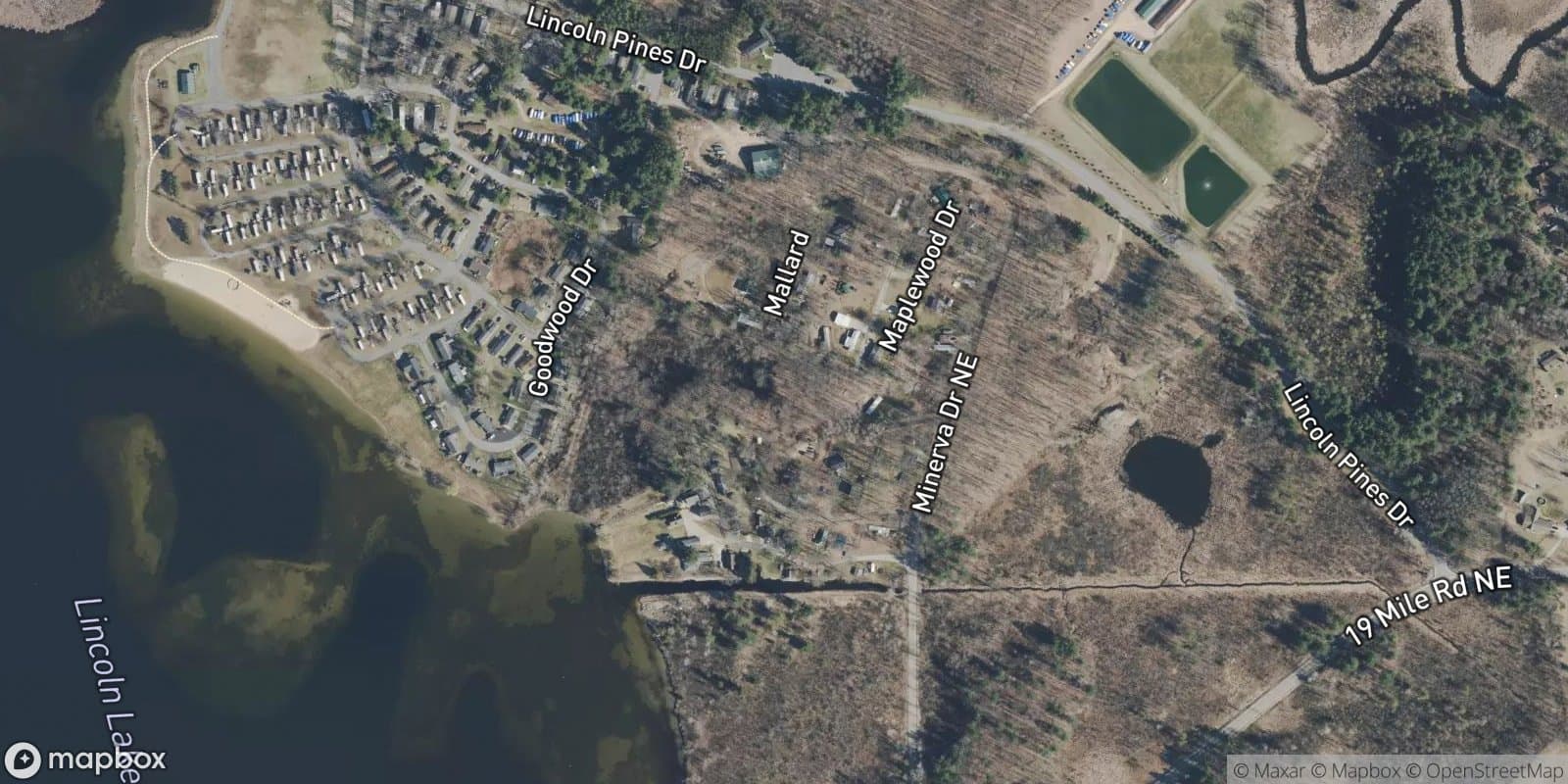 Lincoln Lake Big Island Park — satellite view