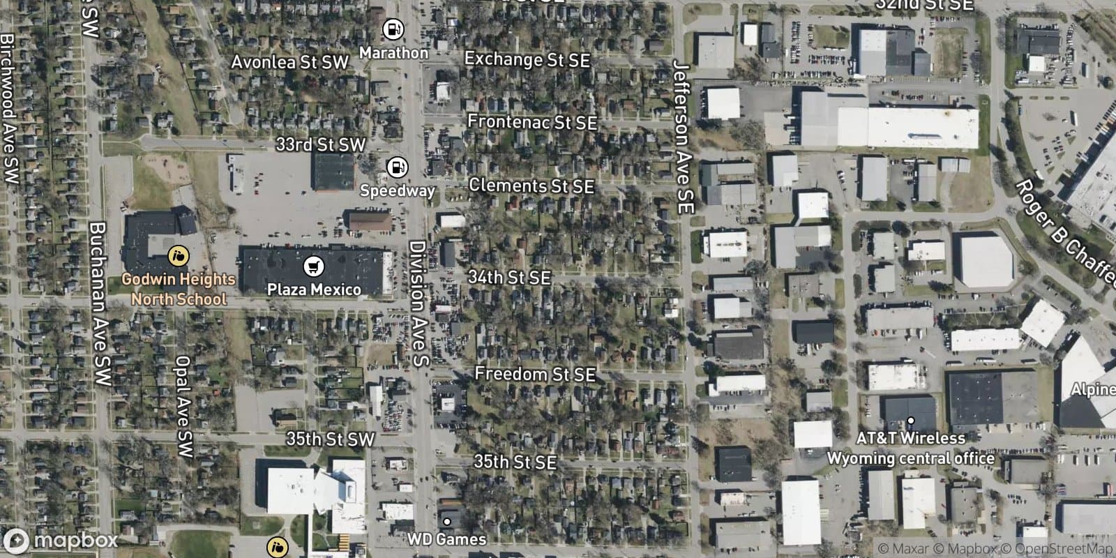 Walnut Acres — satellite view