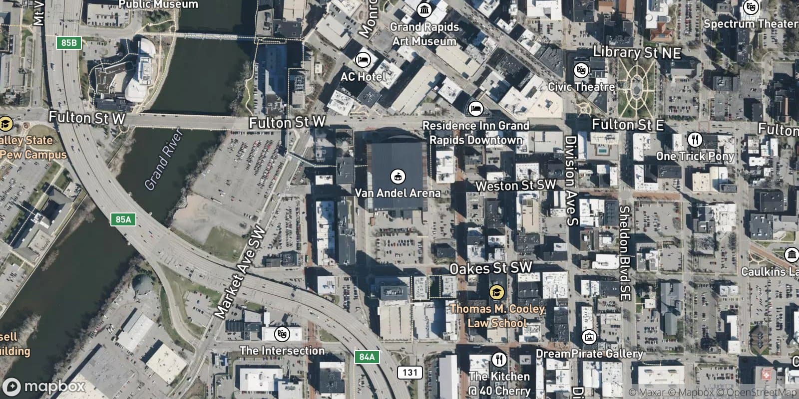 Kent Plat, Amended Plat of Lots 2, 4, 6, 8, 10, 12, 14, 16, 18, 20, 22, 24, 26, 28 Calder Street Block, Lots 1 Through 28 Inclusive Almy Street Block, and Vacated Streets and Alleys — satellite view