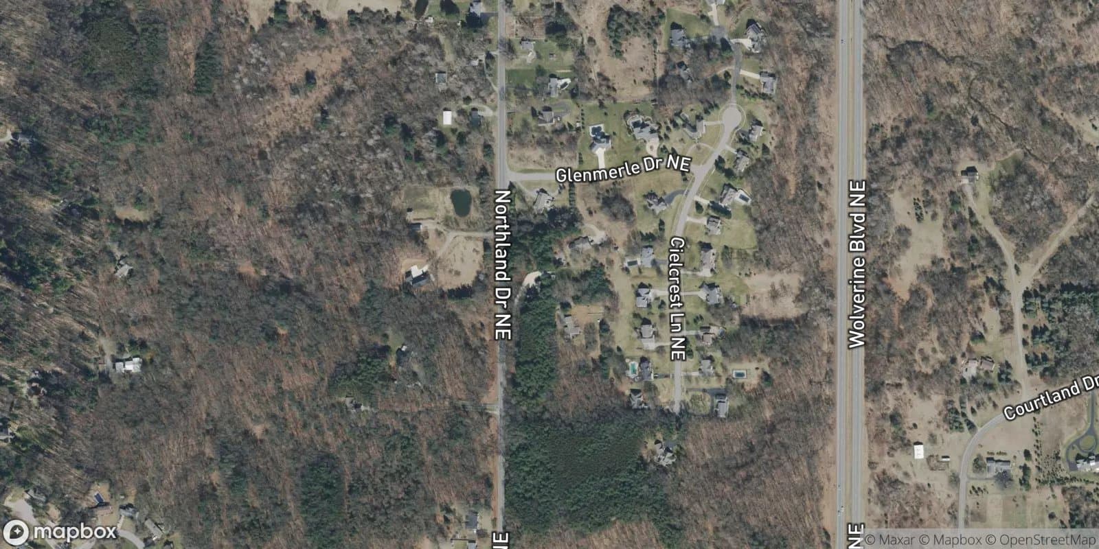 Country Hills — satellite view