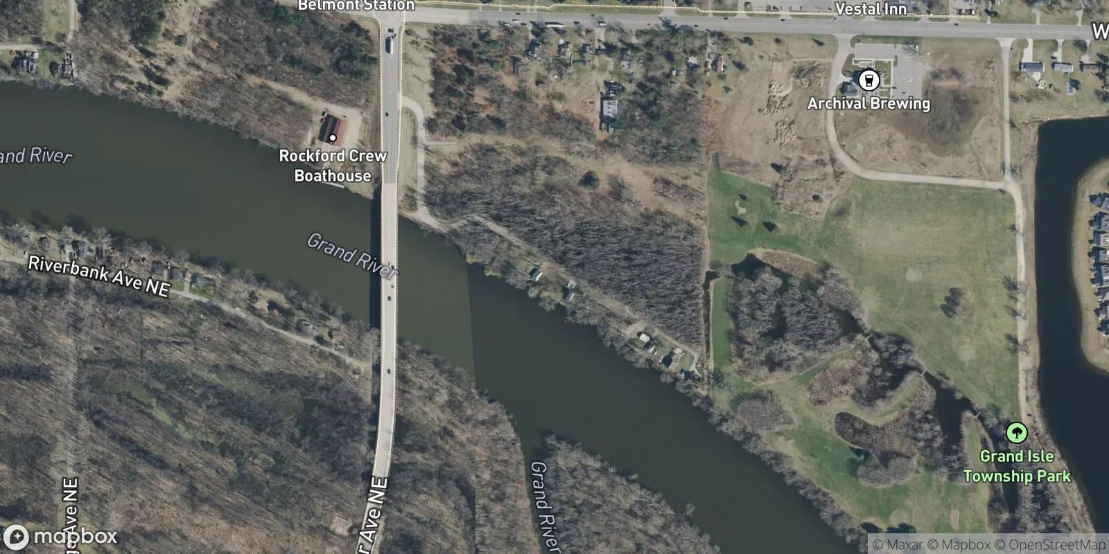 Riverview Park — satellite view