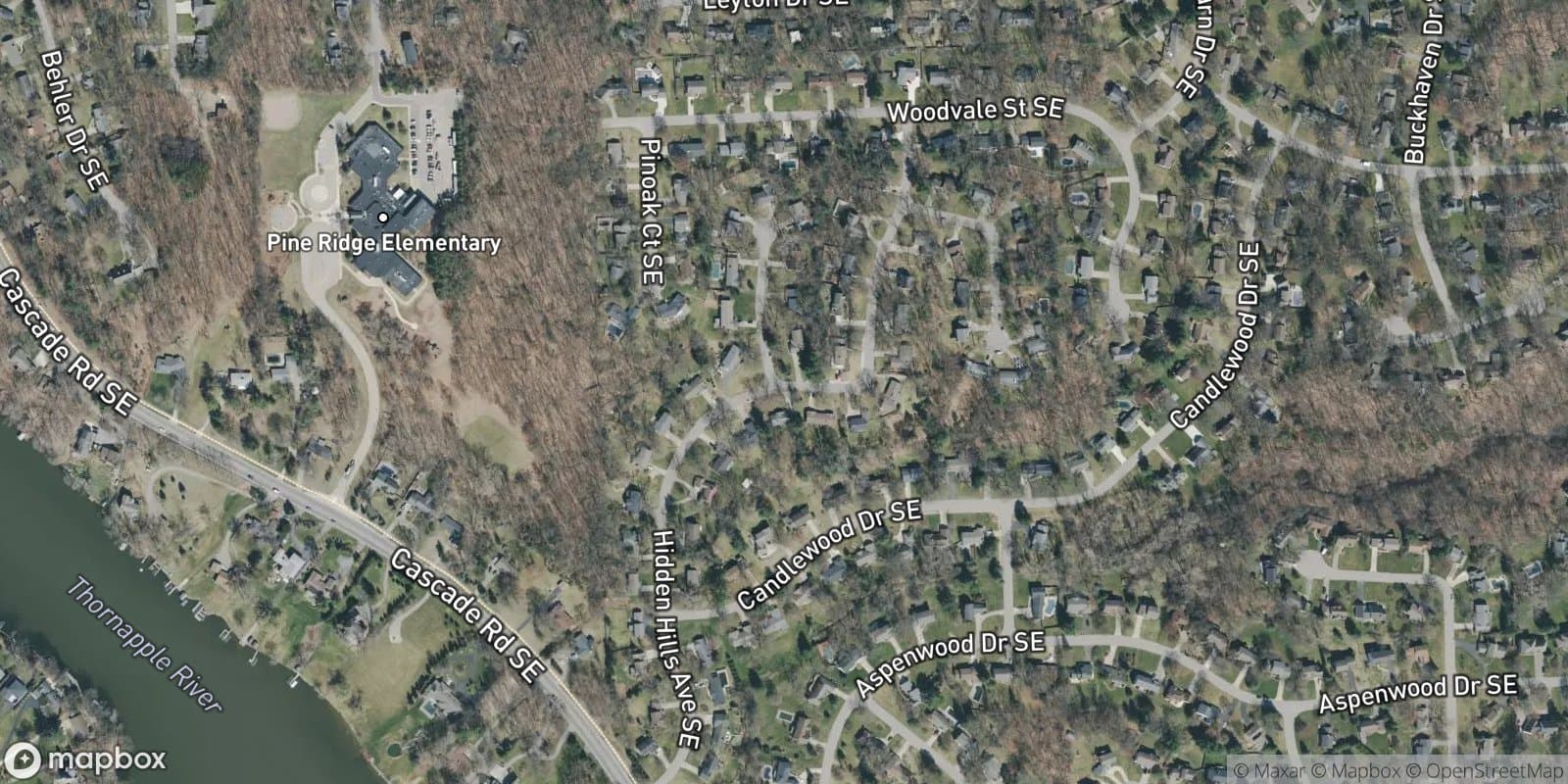 Hidden Hills — satellite view