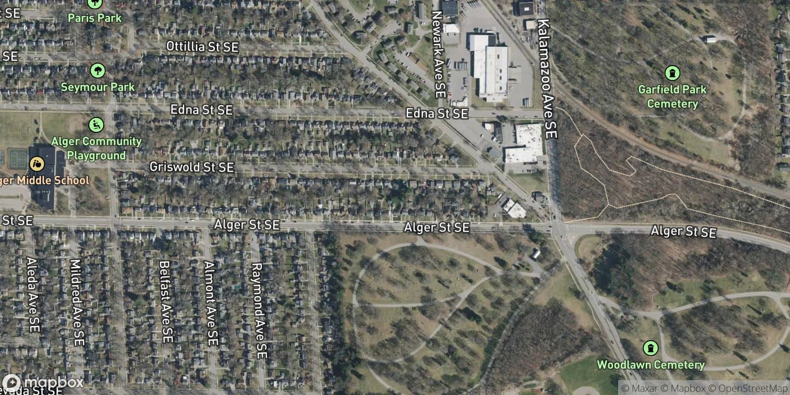 Maple Row Plat — satellite view