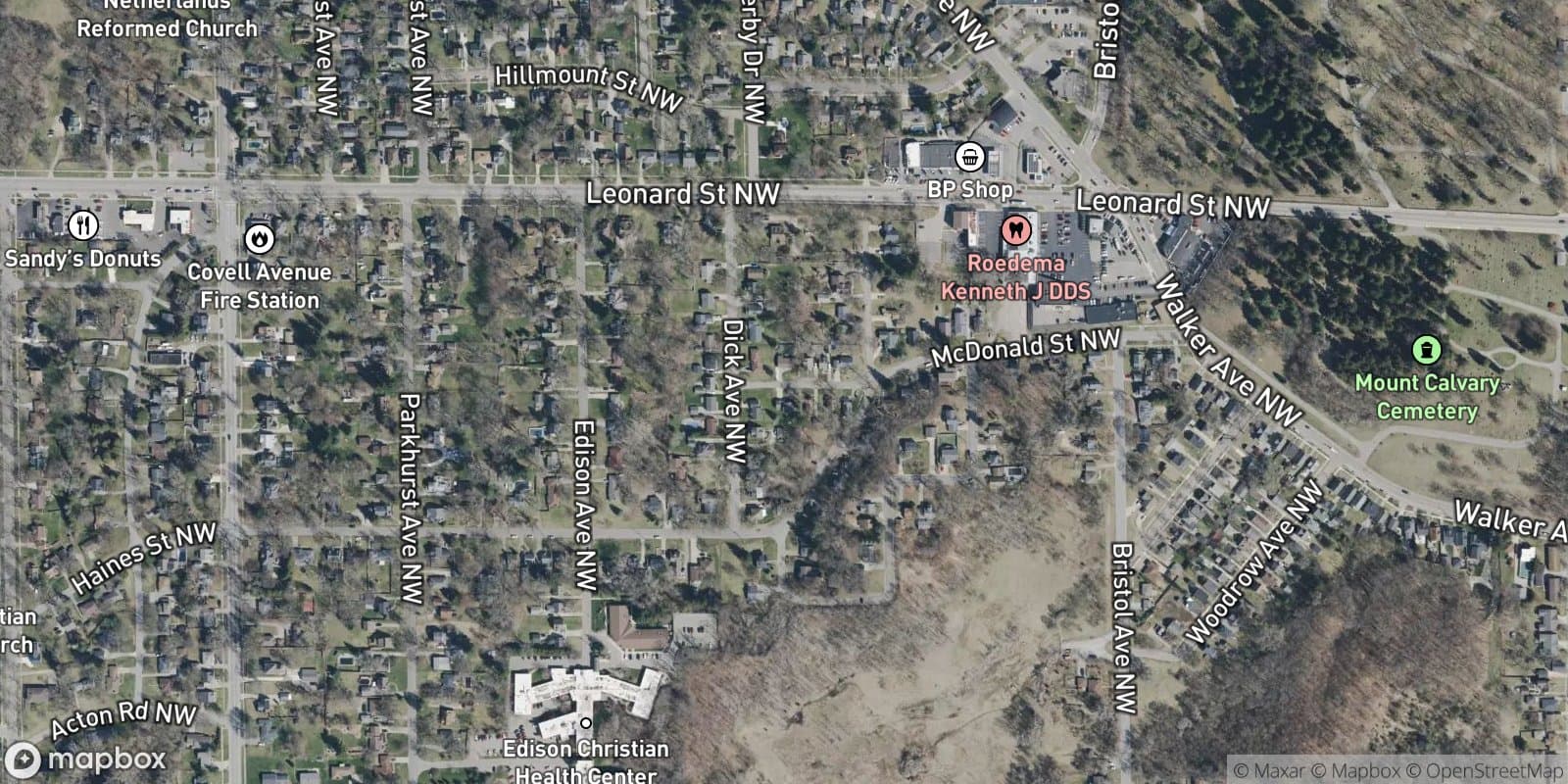 Fairview Add. — satellite view