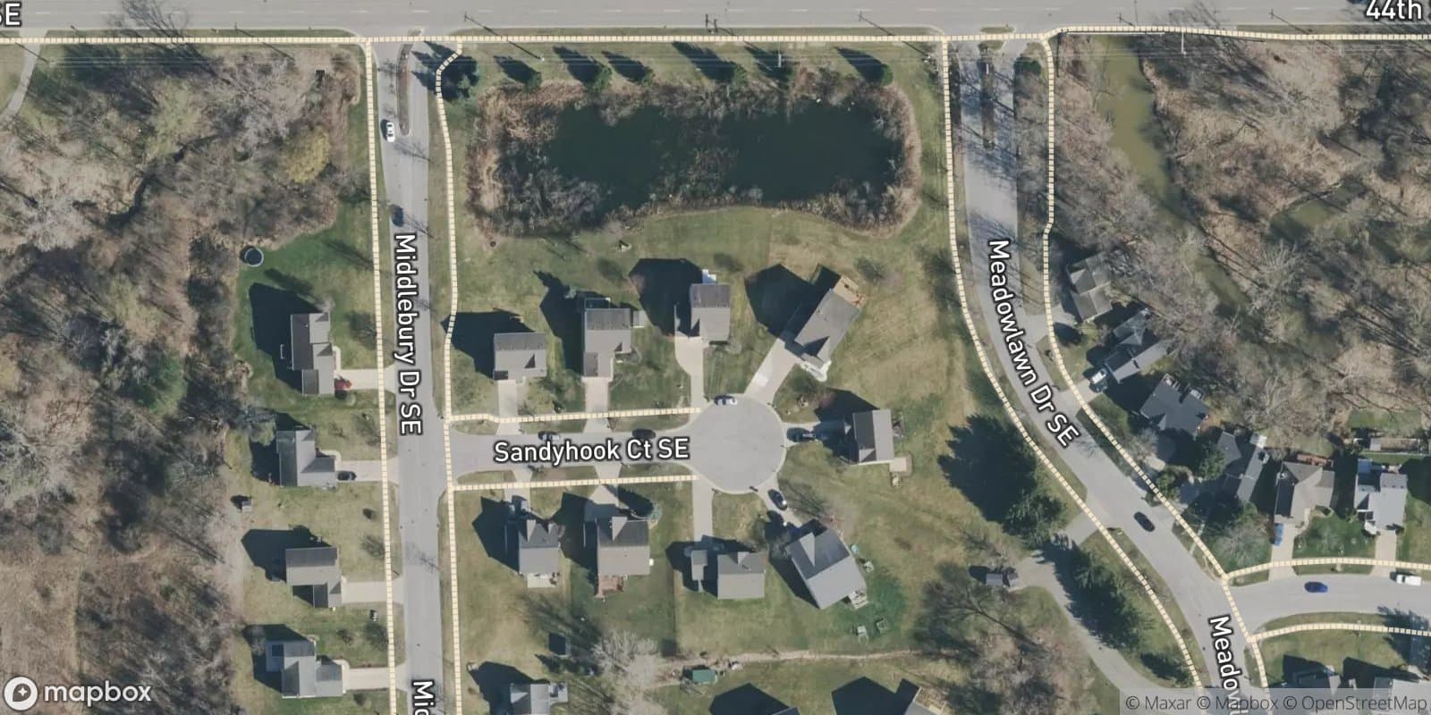 Woodbury Ridge — satellite view