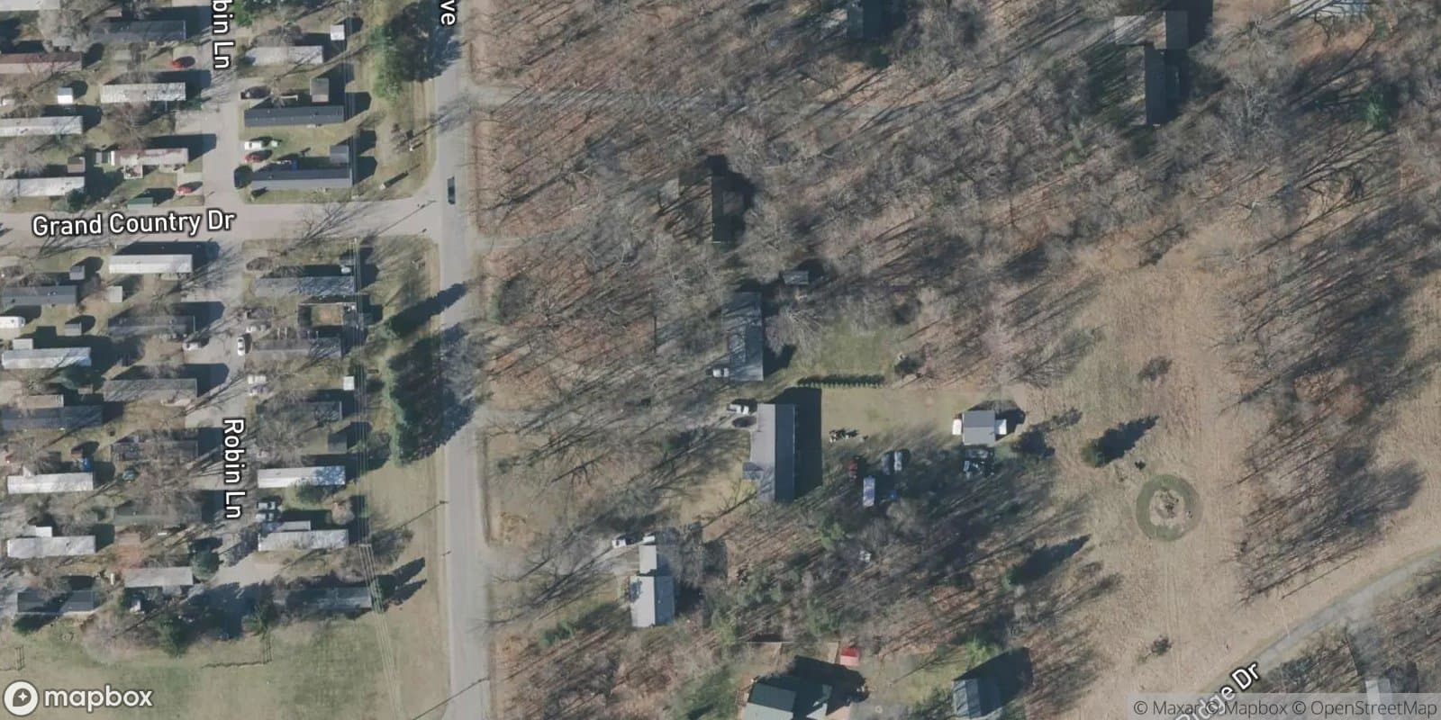 Tall Oaks Subdivision — satellite view