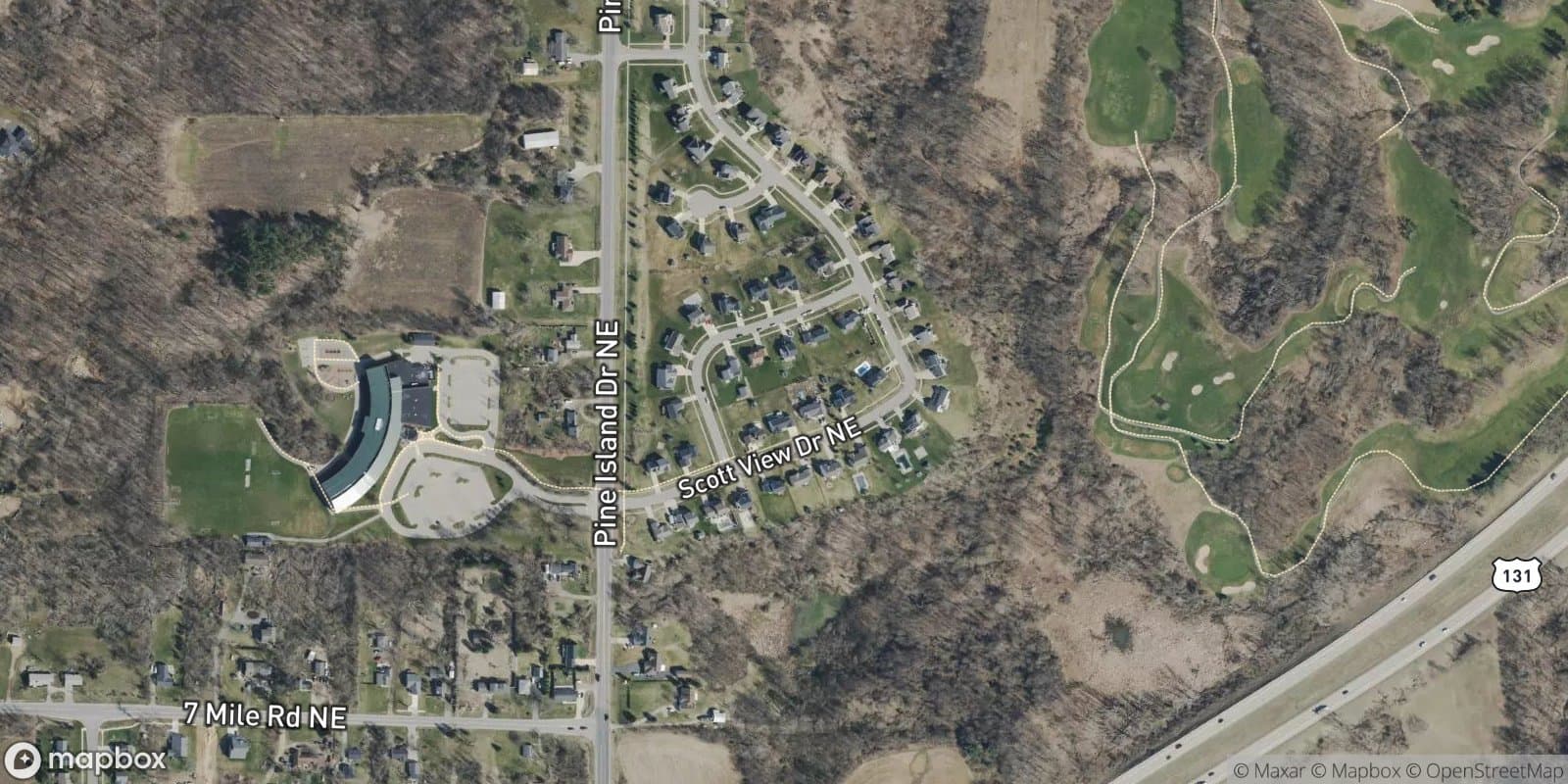 Country Club Village — satellite view