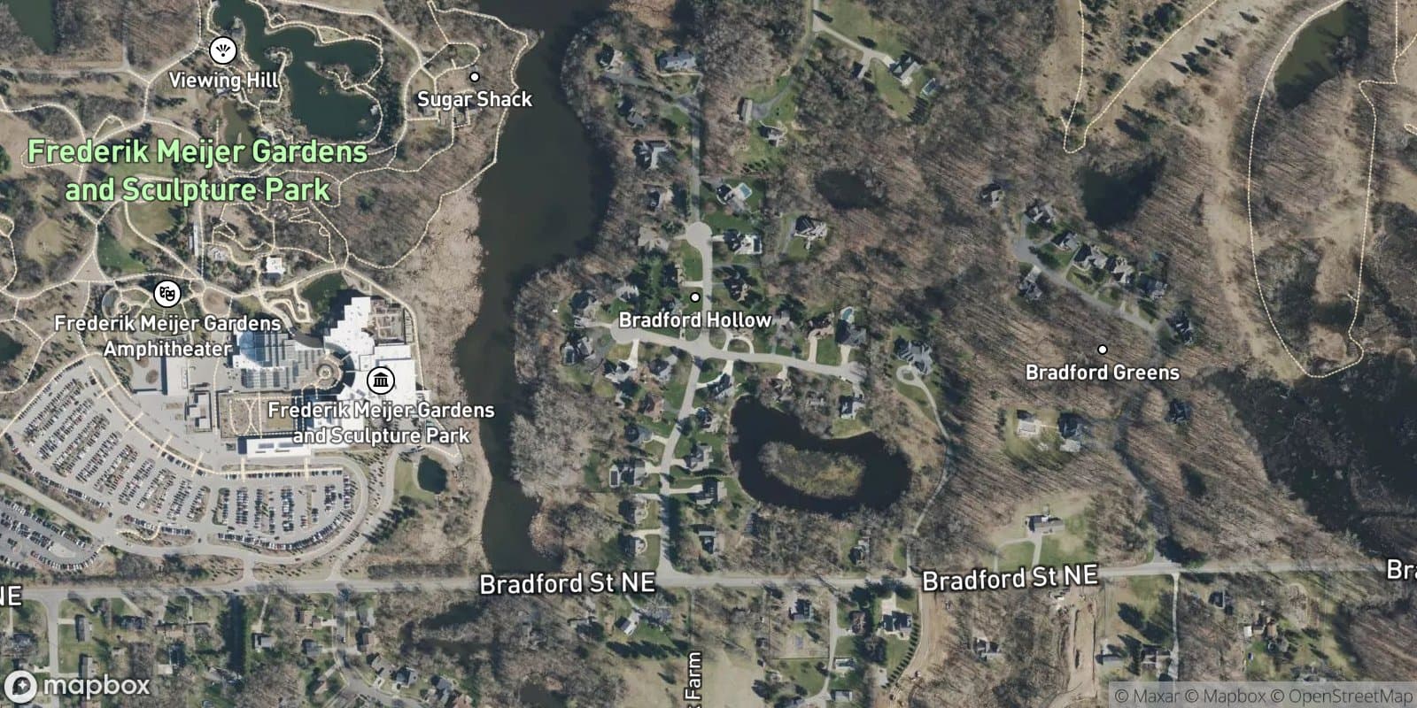Bradford Hollow — satellite view