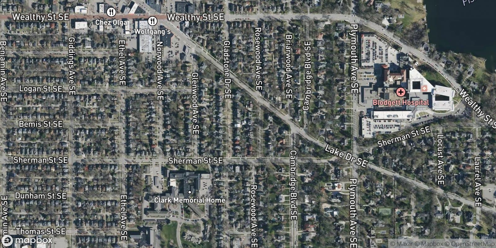 T.E. Reed Add. — satellite view