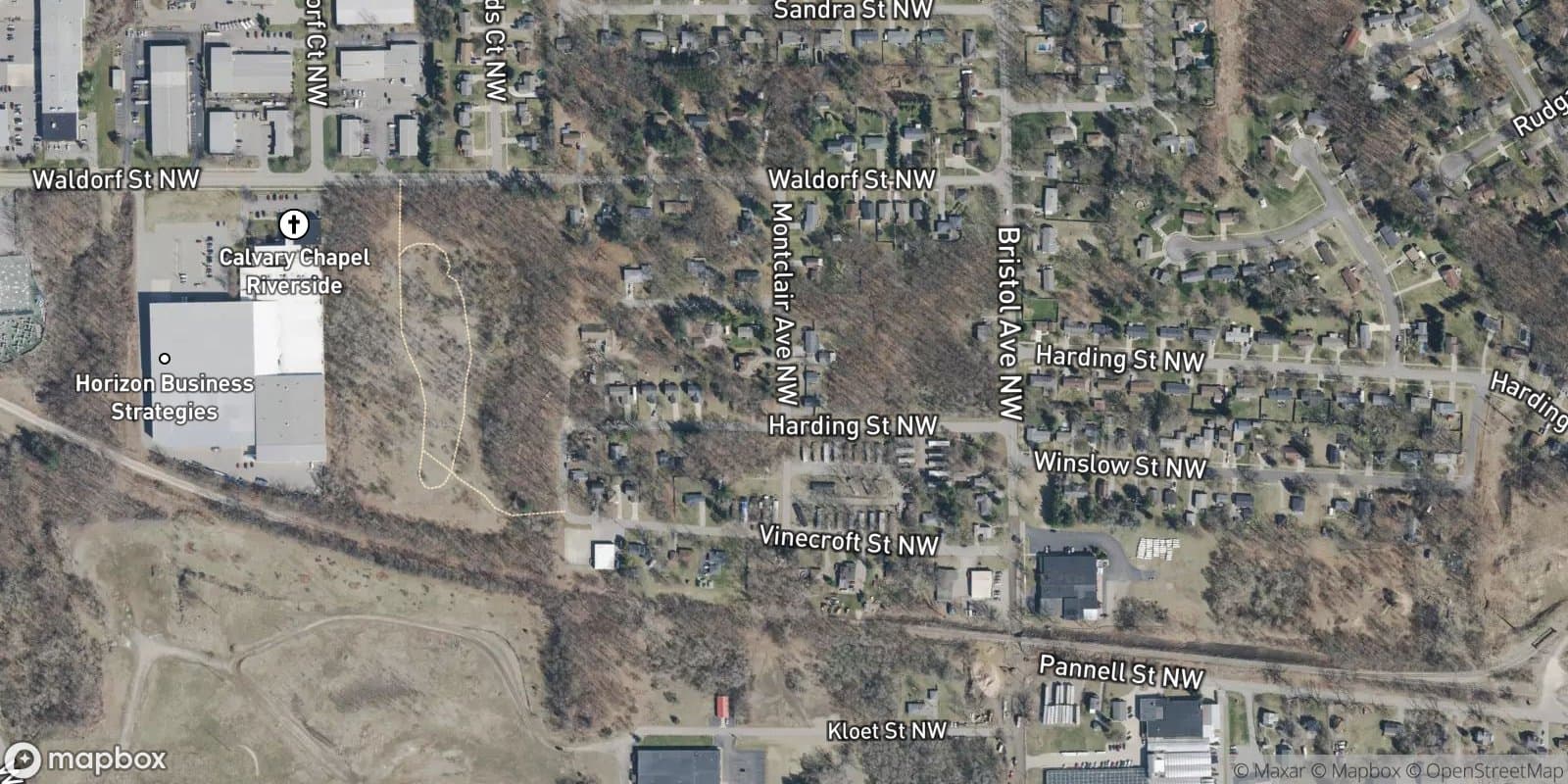 Oakwood Heights — satellite view