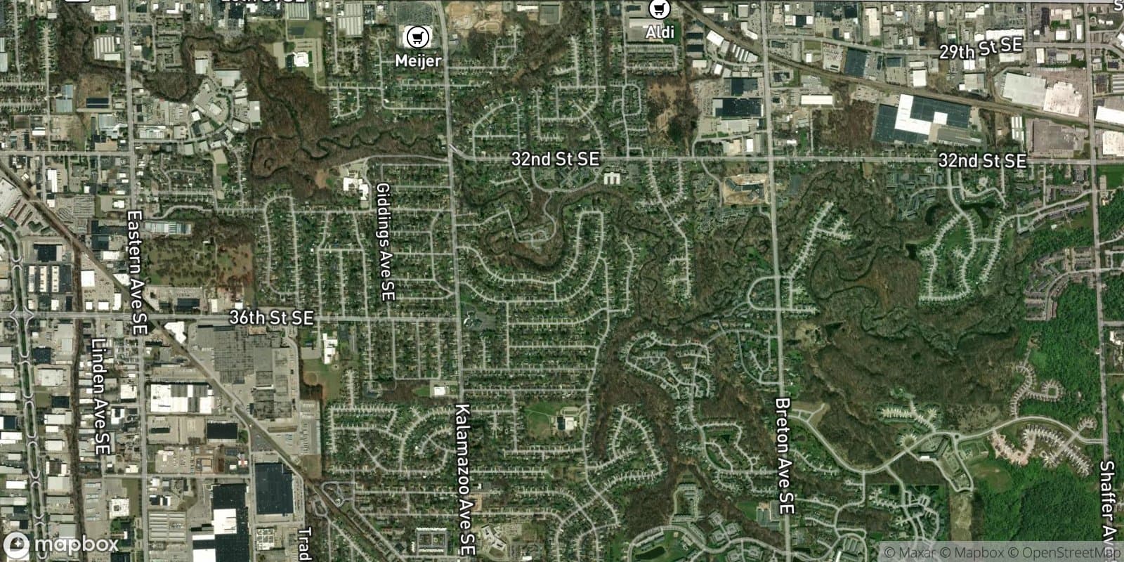 Brookside Estates — satellite view