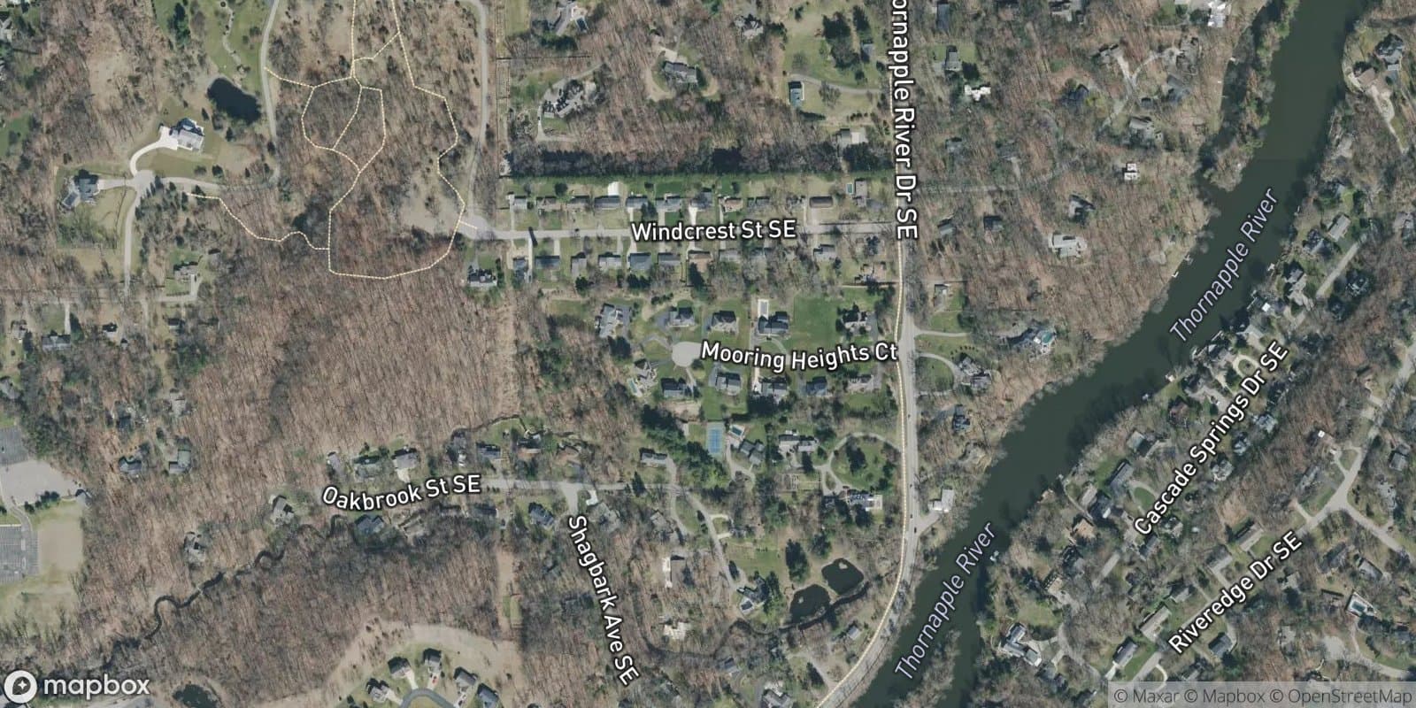 Mooring Heights Plat — satellite view