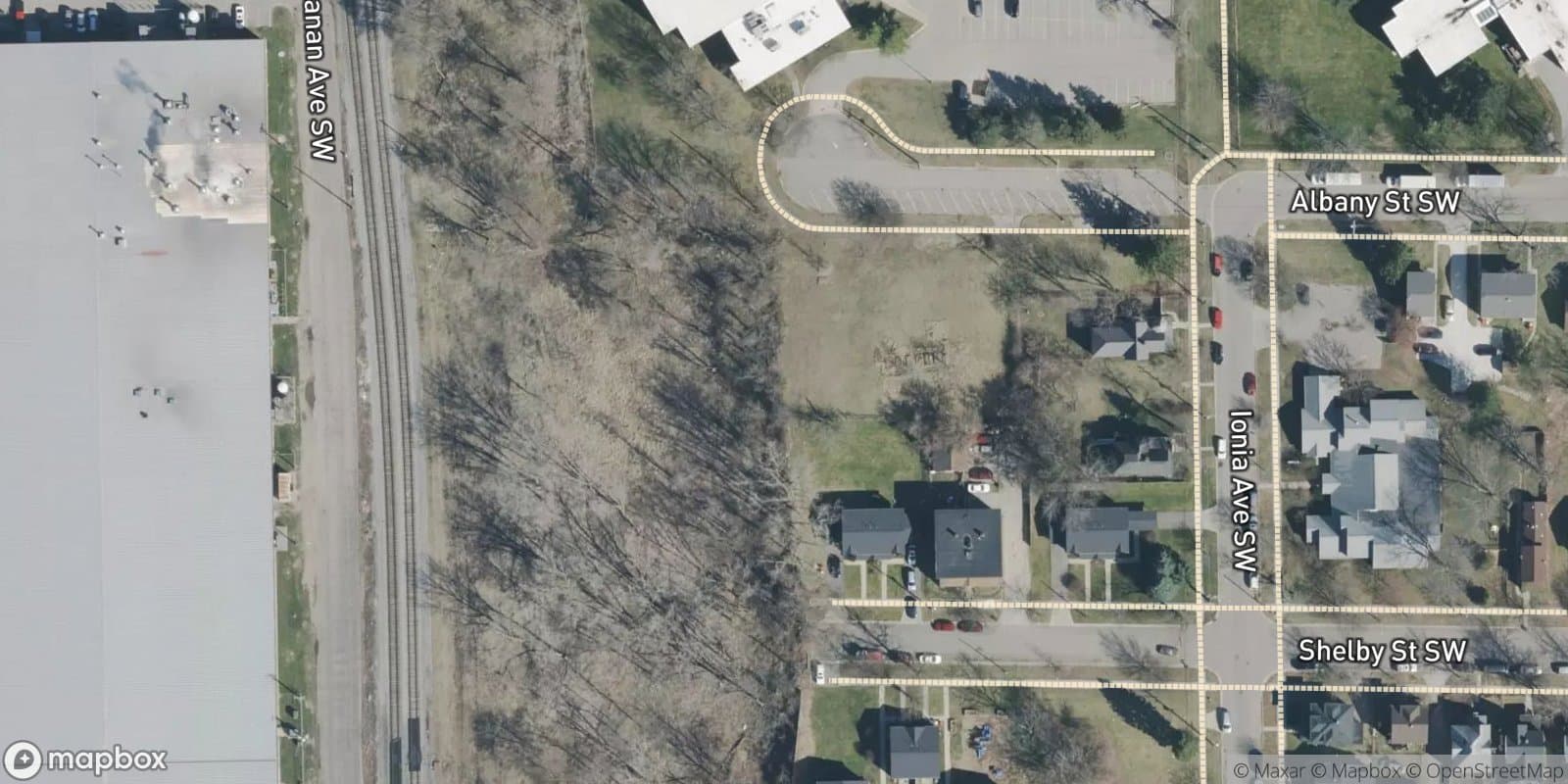 Nageles 2nd Addition., Amended Plat Lots 1 Through 24 Vacated Alleys and the Vacated Portion of Albany Street — satellite view