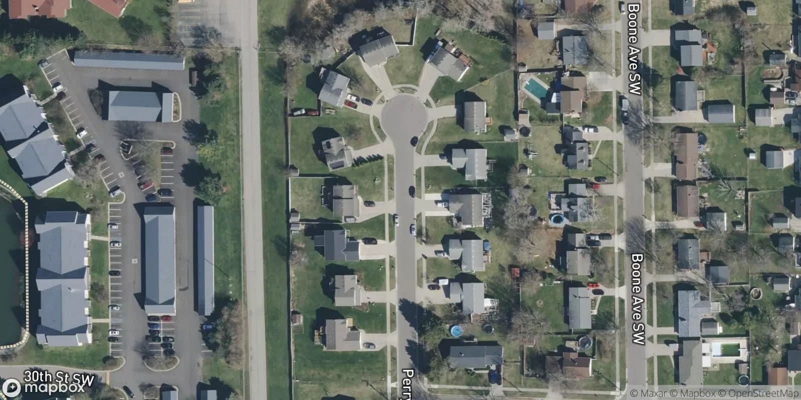 Perry Avenue — satellite view