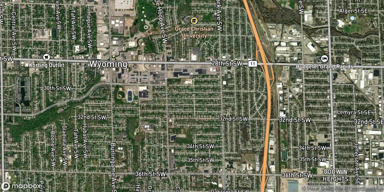 Rogers Heights Plat — satellite view