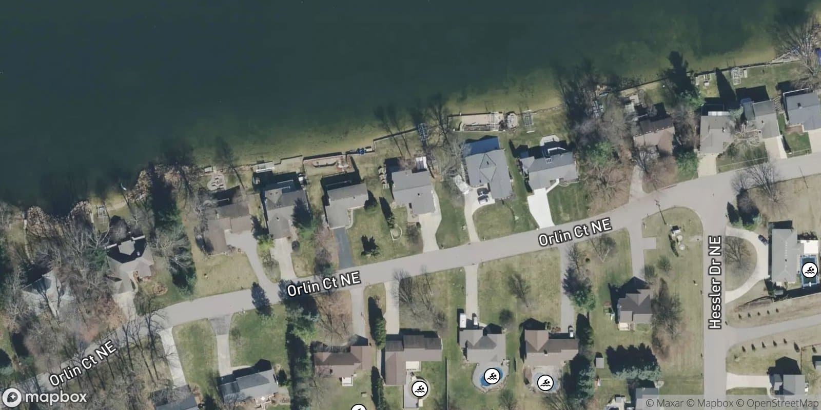 Myers Lake Oak Grove Plat — satellite view
