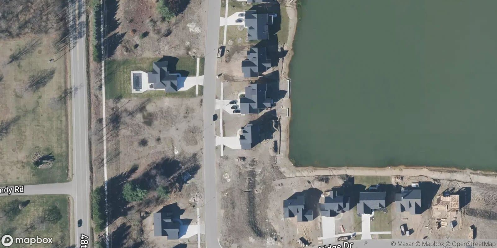 Hidden Lake West — satellite view