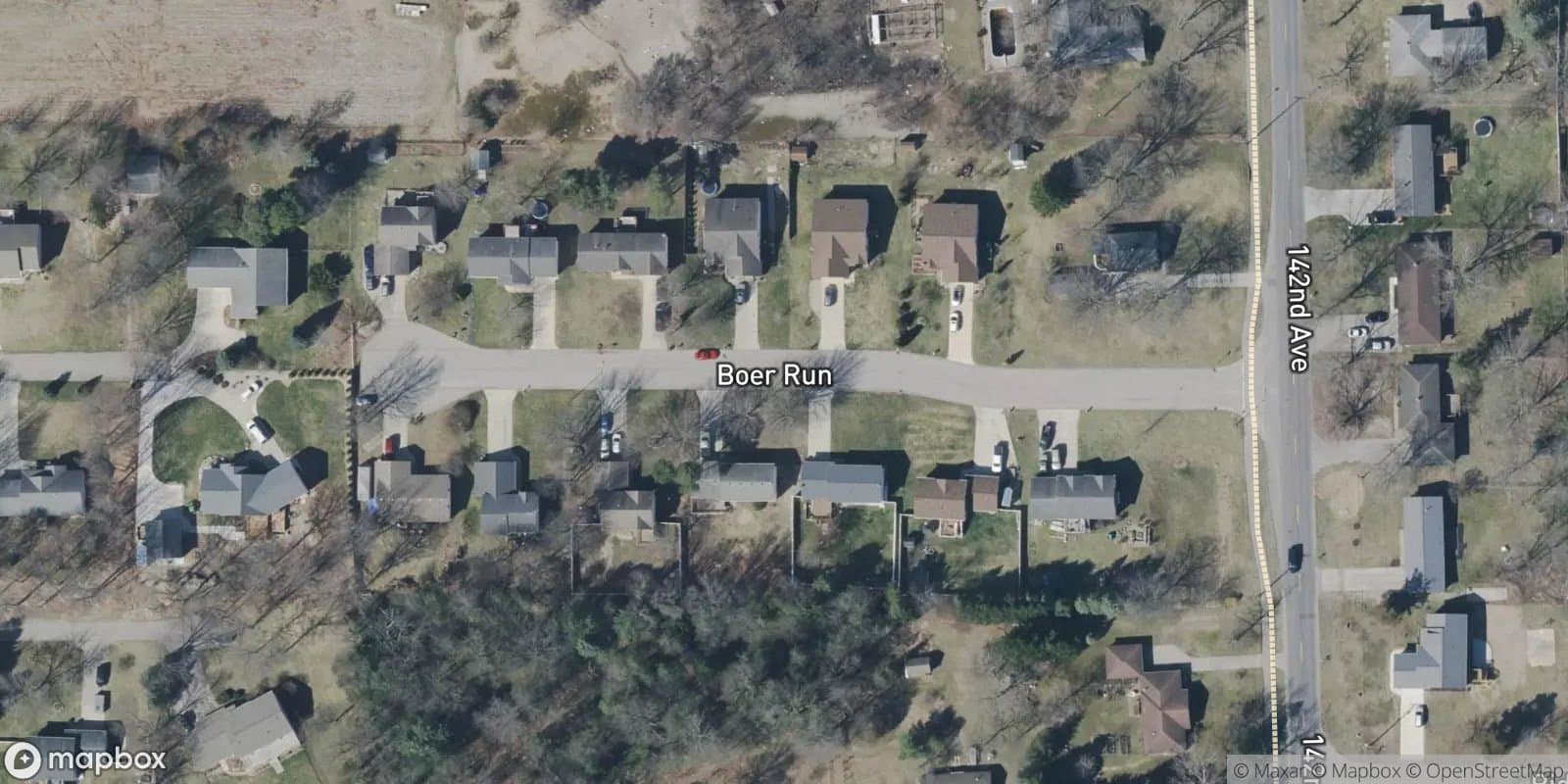 Hidden Forest — satellite view