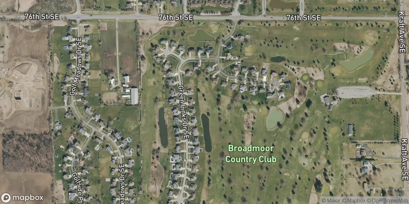 The Greens of Broadmoor — satellite view