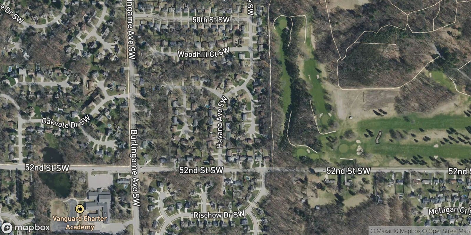 Jamestown South — satellite view