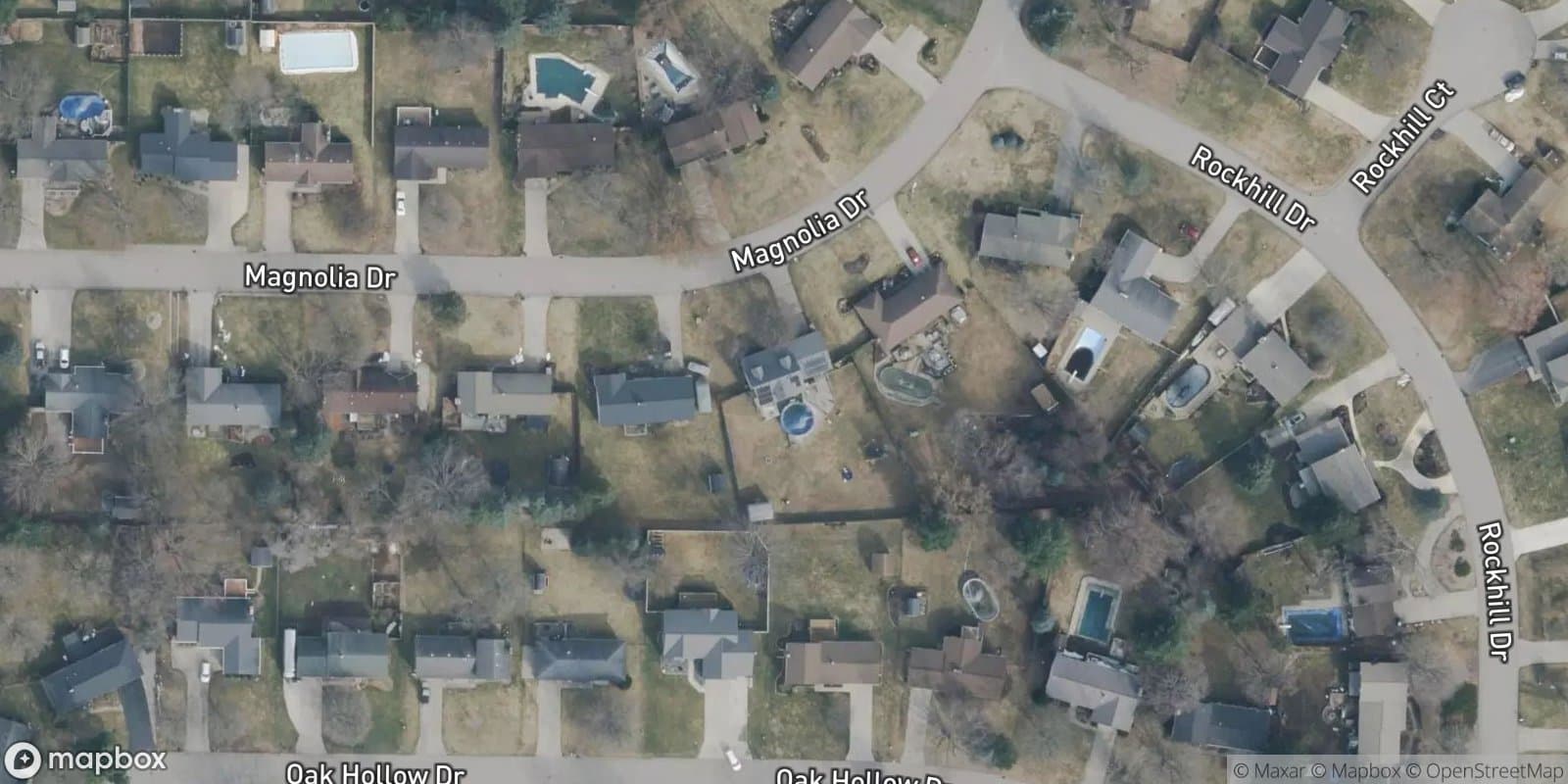 Hidden Hills Estates — satellite view