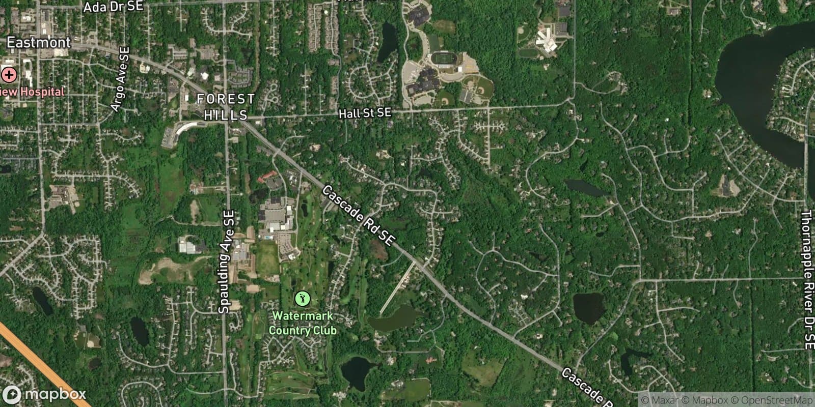 Manchester Hills Condominiums — satellite view