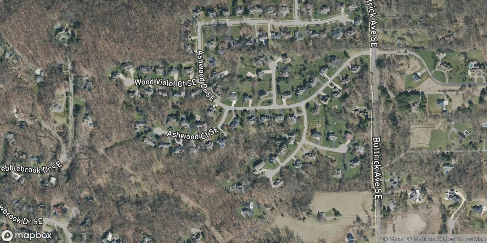 Wildwood Estates — satellite view
