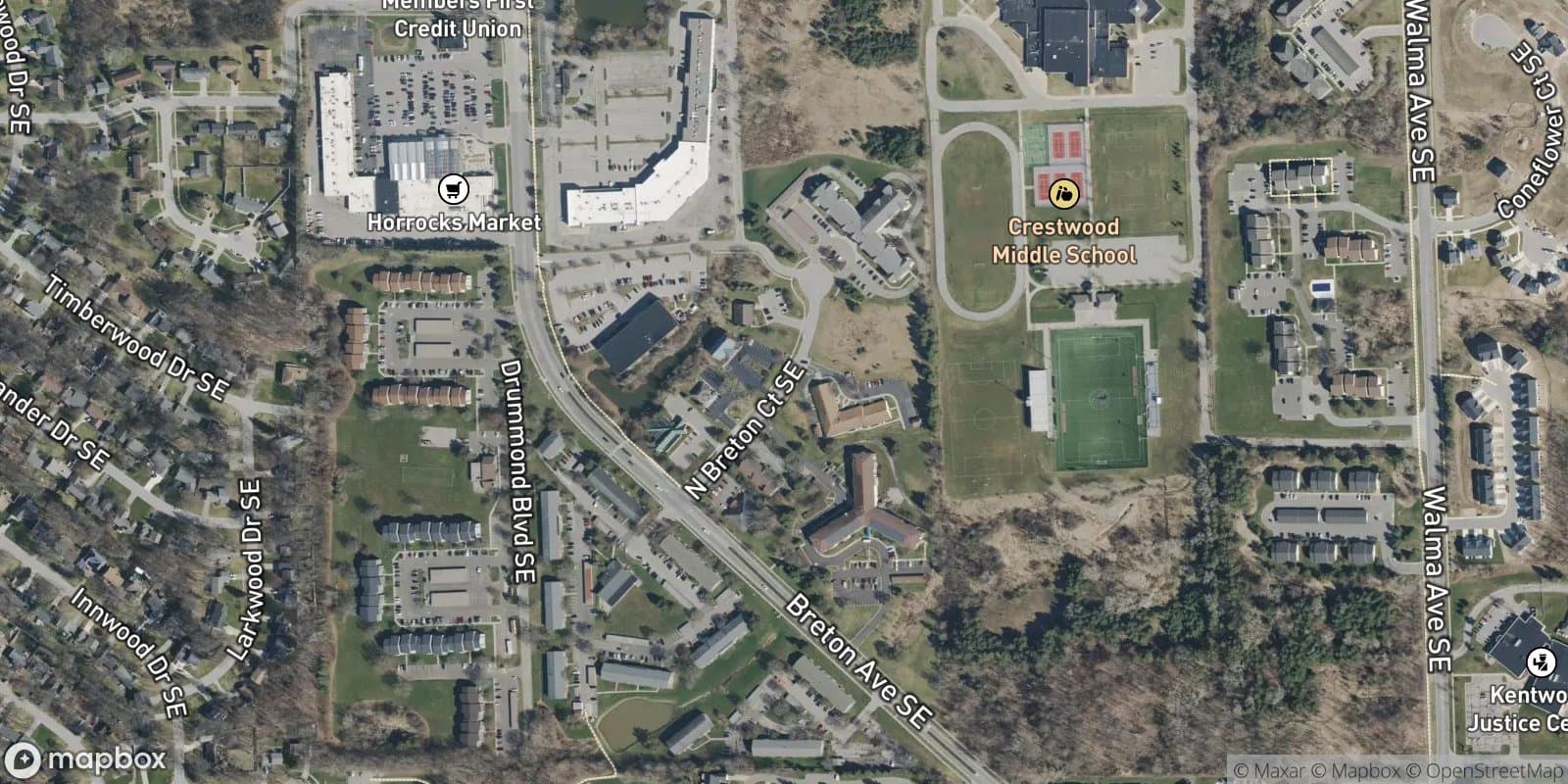 Breton Commons — satellite view