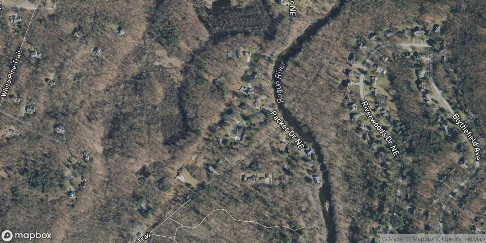 Rogue Hill — satellite view