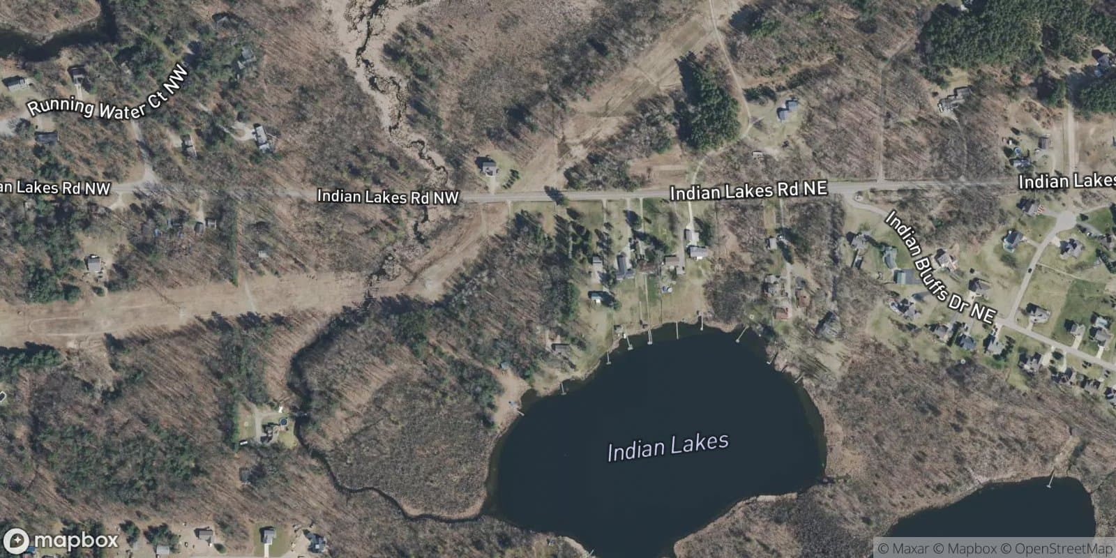 Indian Lakes Plat — satellite view