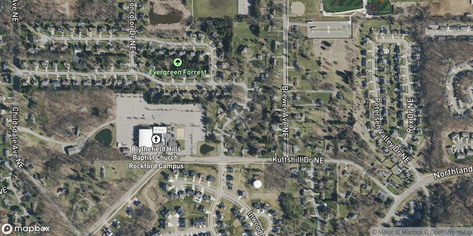 Windwood Hills — satellite view