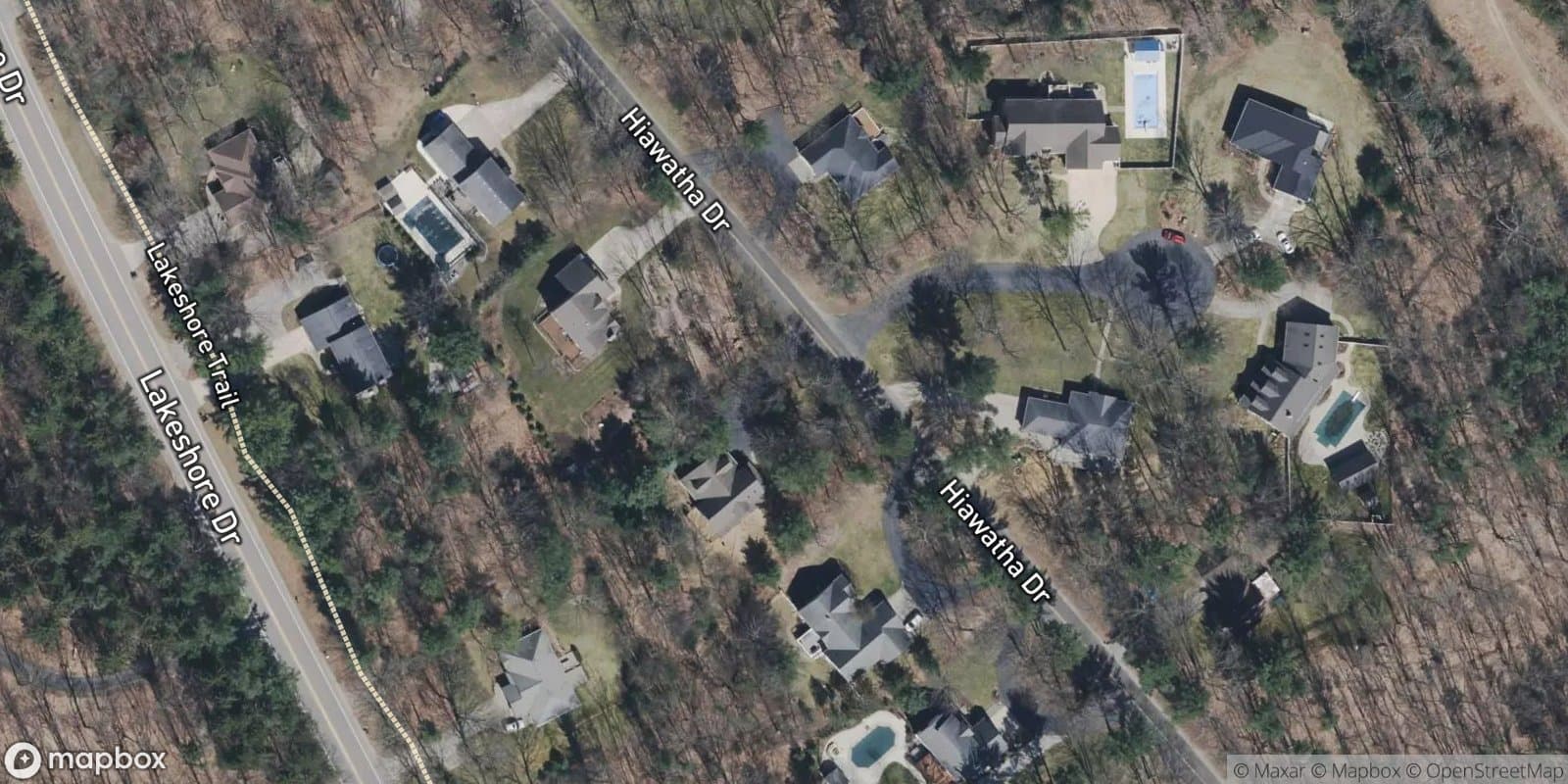 Hiawatha Shores — satellite view