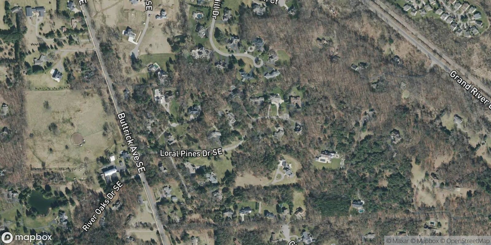 Loral Pines — satellite view