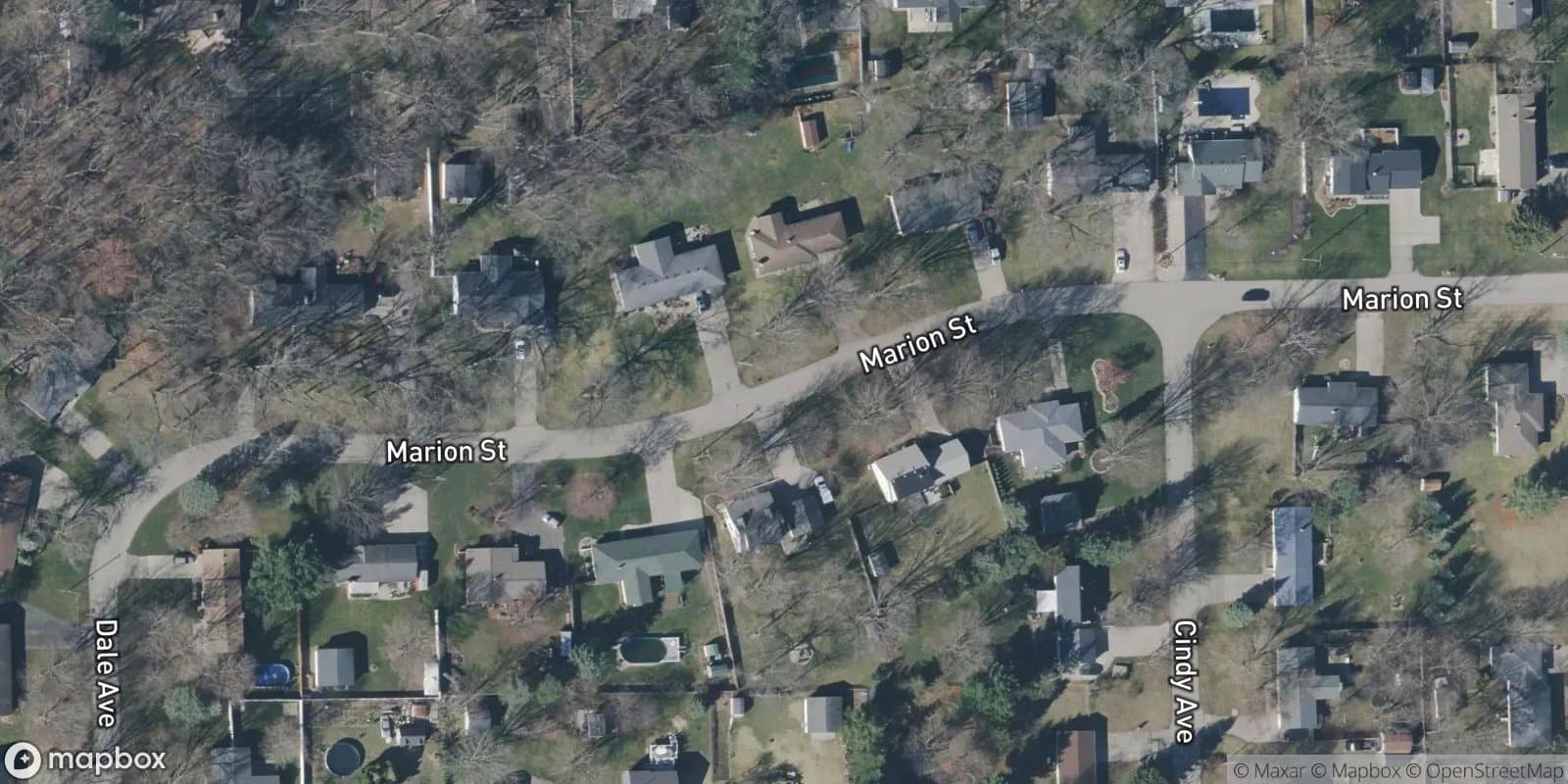 Sandy Oaks — satellite view