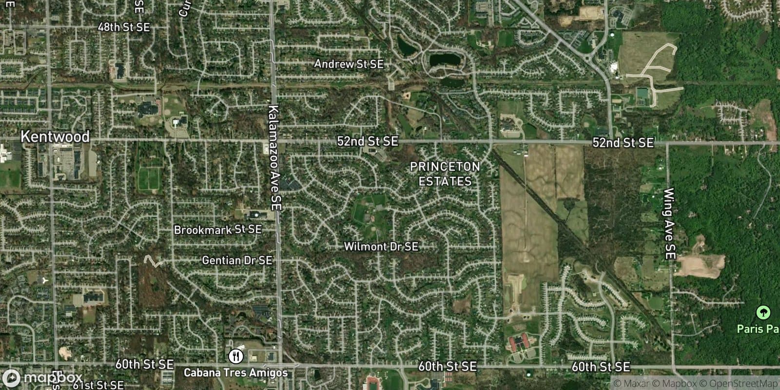 Princeton Estates — satellite view