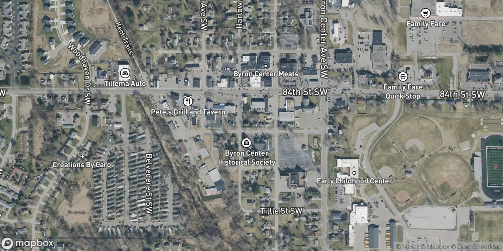 Village of Byron Center — satellite view