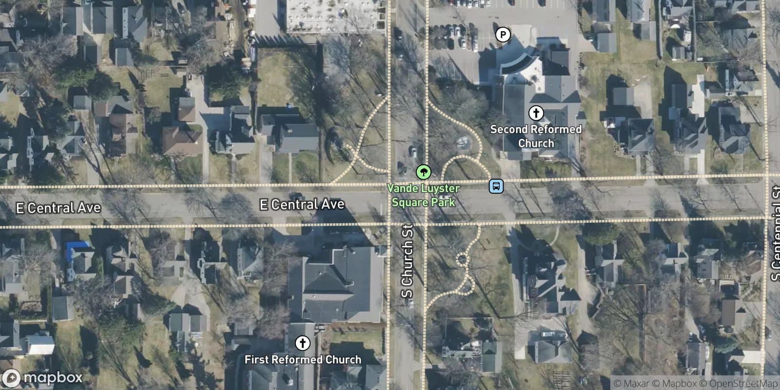 Village of Zeeland — satellite view